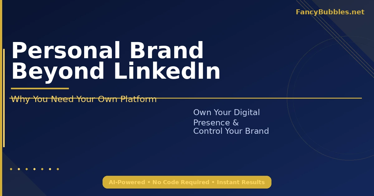 Why You Need a Personal Brand Website Beyond LinkedIn