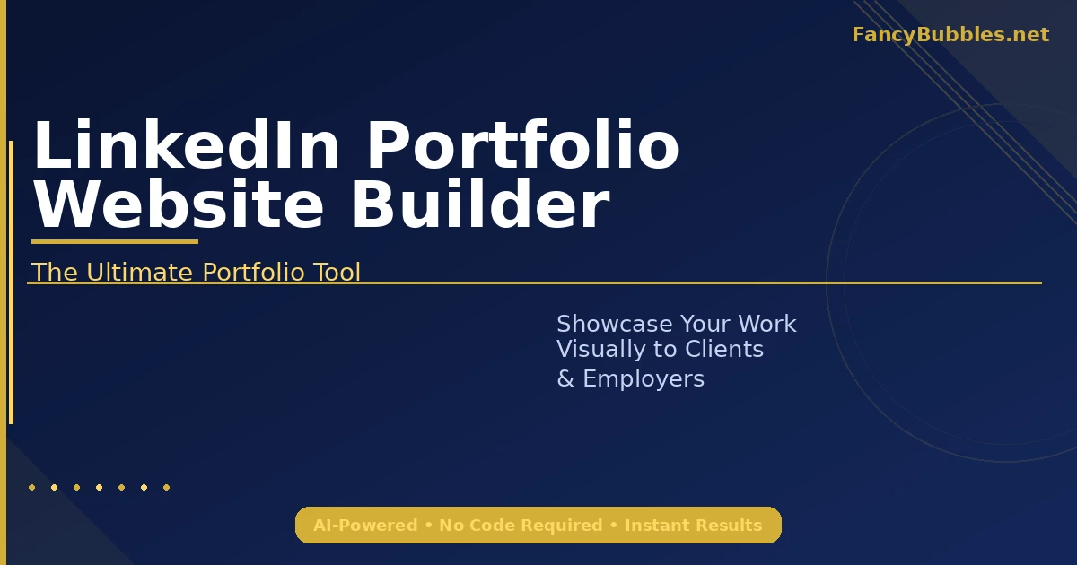 The Ultimate LinkedIn Portfolio Website Builder