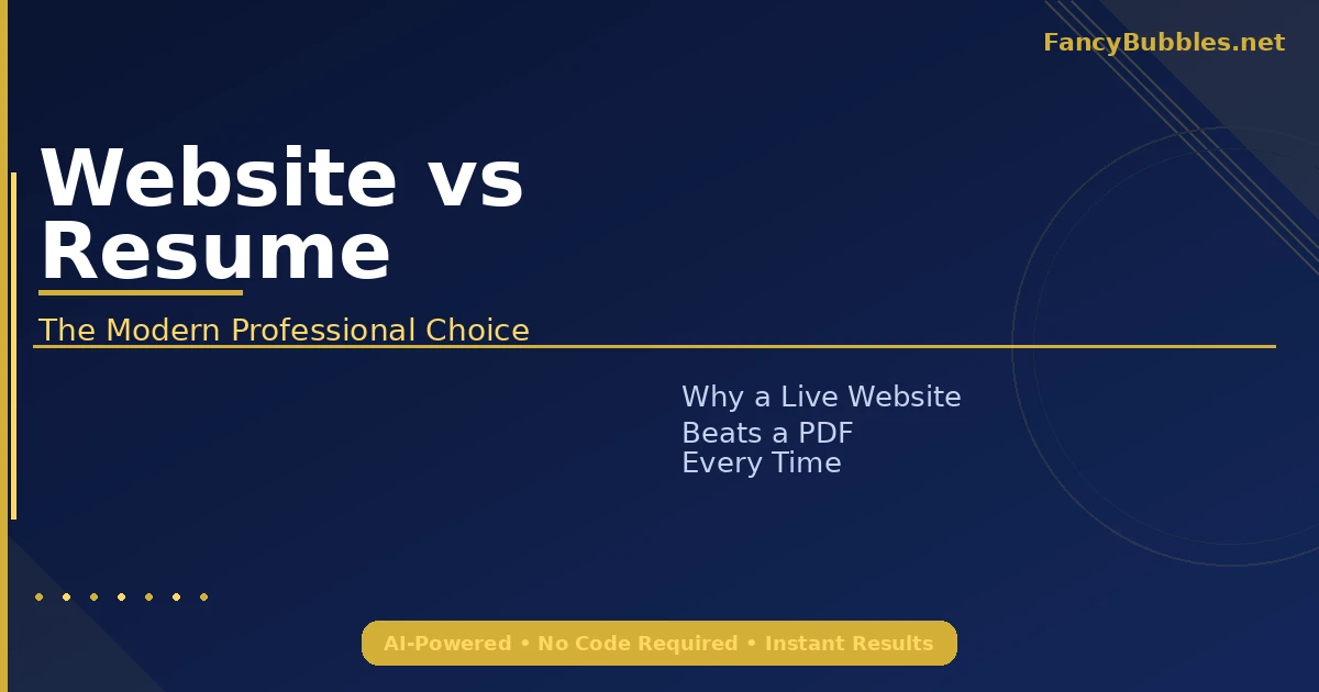 Is a Personal Website Better Than a Resume?
