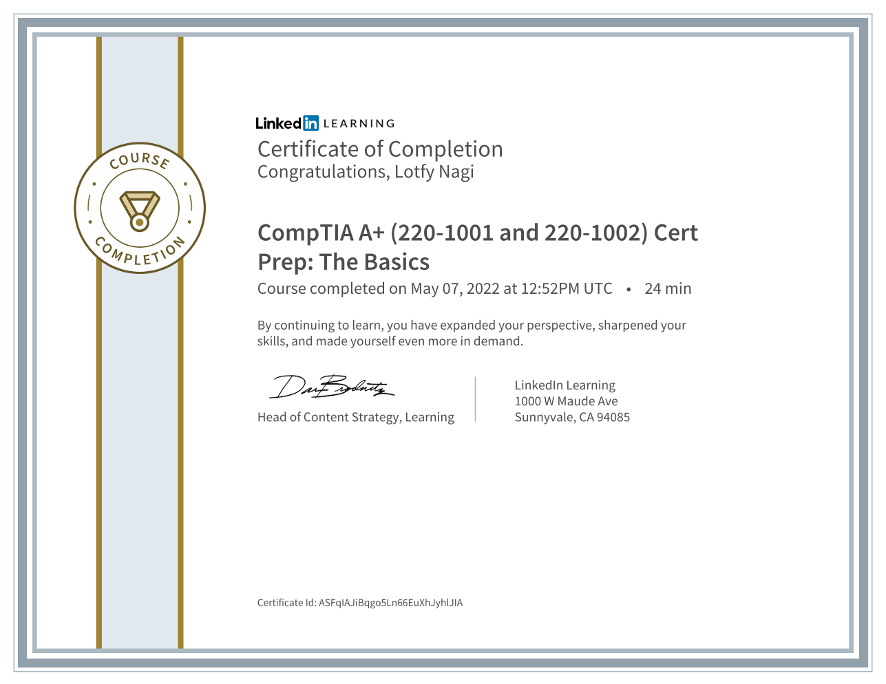 CompTIA A+ (220-1001 and 220-1002) Cert Prep: The Basics