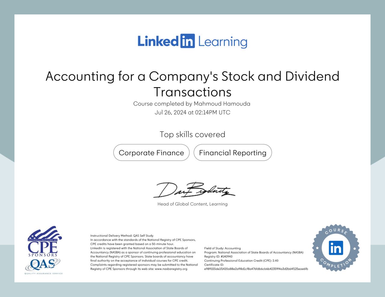Accounting for a Company's Stock and Dividend Transactions