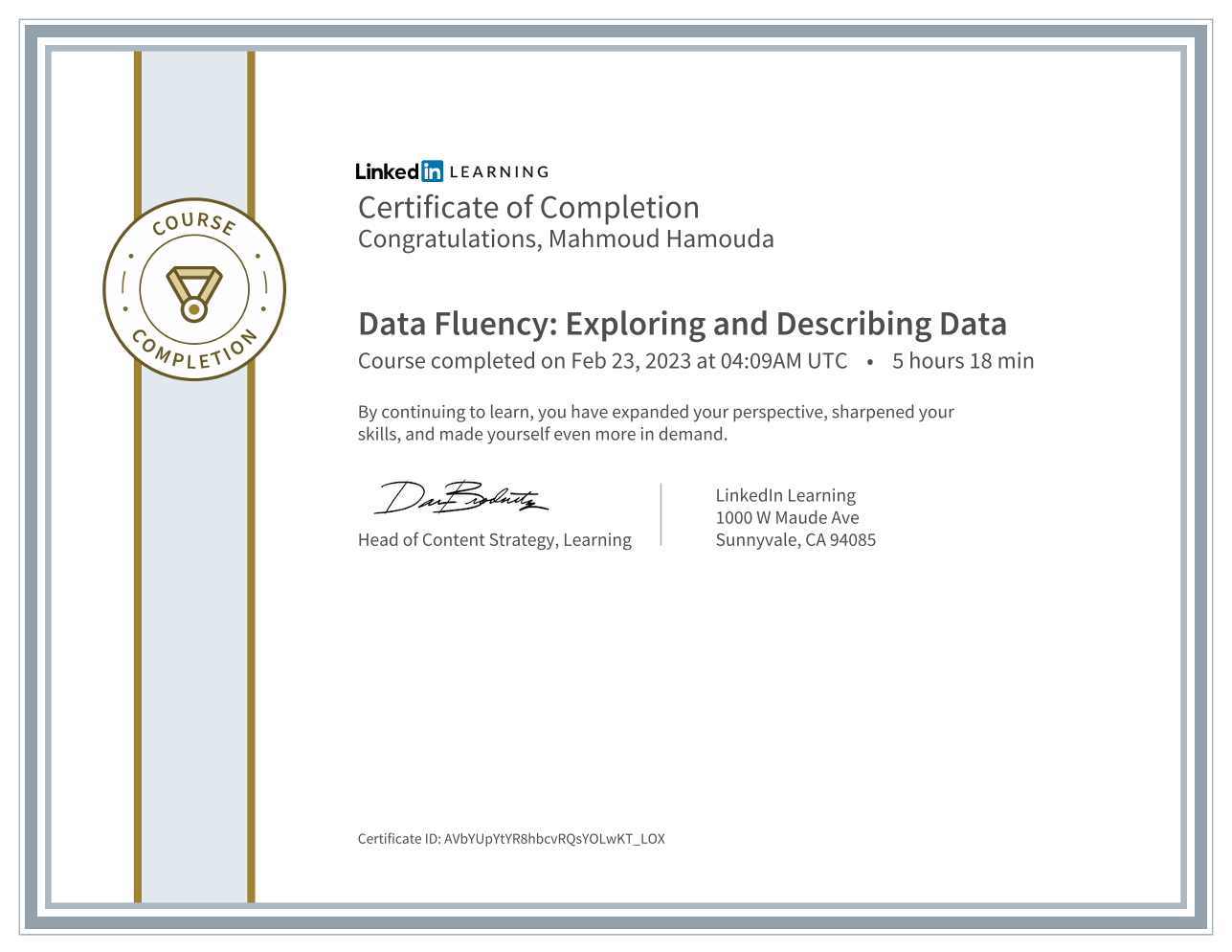 Data Fluency: Exploring and Describing Data