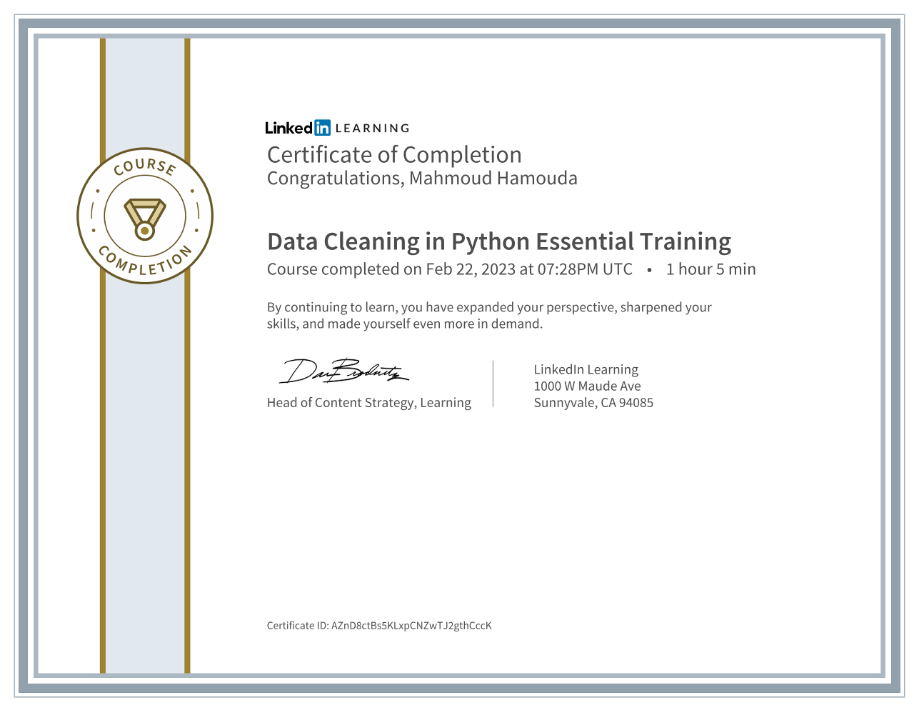 Data Cleaning in Python Essential Training