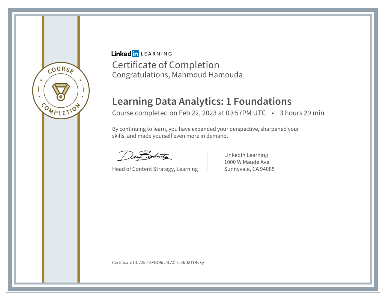 Learning Data Analytics: 1 Foundations