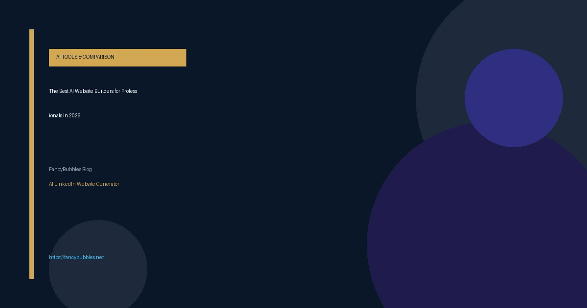 The Best AI Website Builders for Executives & Professionals in 2026