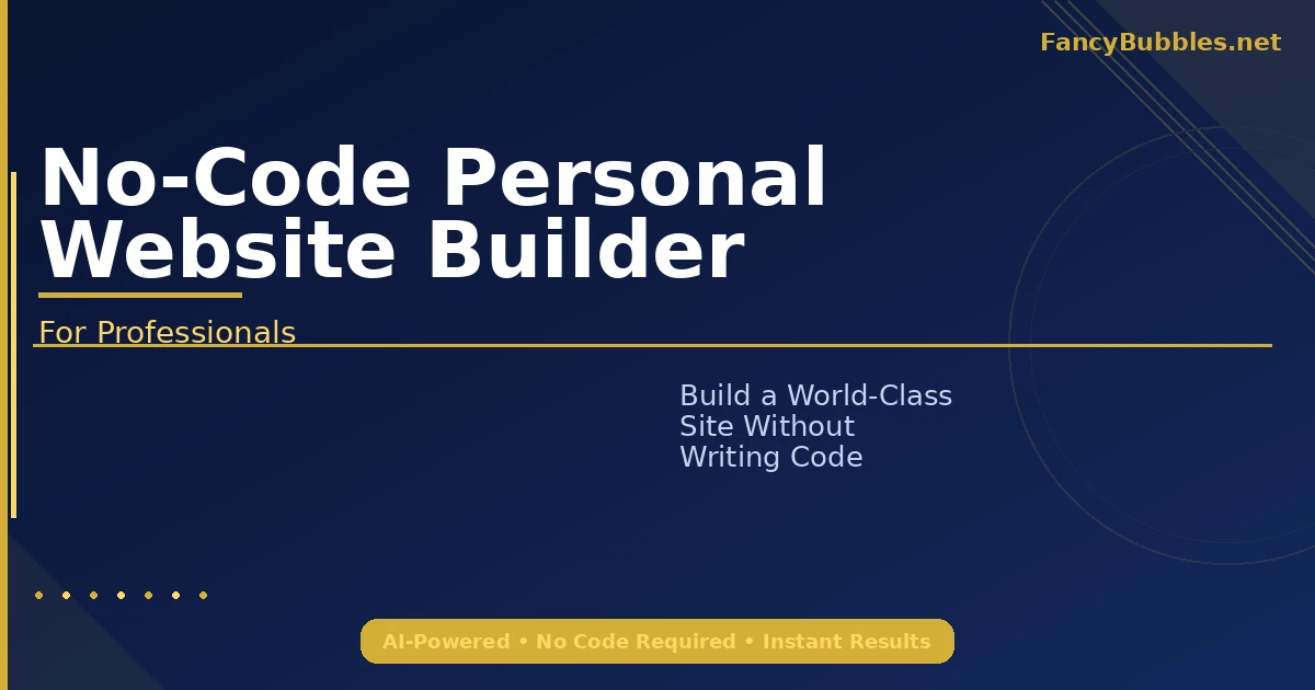 The Best No-Code Personal Website Builders for Professionals in 2026